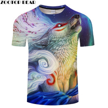 Load image into Gallery viewer, Animal 3D tshirt Men tshirt Casual t shirt Wolf t-shirt Harajuku Tee Summer Top ShortSleeve Camiseta O-neck Drop Ship ZOOTOPBEAR