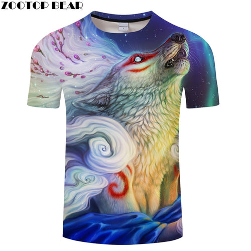 Animal 3D tshirt Men tshirt Casual t shirt Wolf t-shirt Harajuku Tee Summer Top ShortSleeve Camiseta O-neck Drop Ship ZOOTOPBEAR