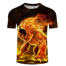 Load image into Gallery viewer, Animal 3D tshirt Men tshirt Casual t shirt Wolf t-shirt Harajuku Tee Summer Top ShortSleeve Camiseta O-neck Drop Ship ZOOTOPBEAR