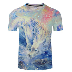 Animal 3D tshirt Men tshirt Casual t shirt Wolf t-shirt Harajuku Tee Summer Top ShortSleeve Camiseta O-neck Drop Ship ZOOTOPBEAR