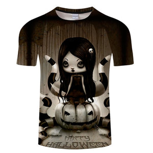 Jack skellington Prints tshirt Men Women t shirt 3d Top Tee Fashion t-shirt Short Sleeve Camiseta Halloween DropShip ZOOTOP BEAR