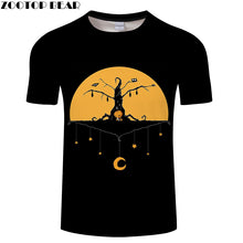 Load image into Gallery viewer, Jack Prints tshirt Men t shirt Drop Ship Top Tee Black t-shirt Short Sleeve Camiseta Halloween shirts Brand Tees ZOOTOP BEAR