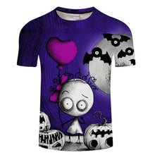 Load image into Gallery viewer, Jack Prints tshirt Men t shirt Drop Ship Top Tee Black t-shirt Short Sleeve Camiseta Halloween shirts Brand Tees ZOOTOP BEAR