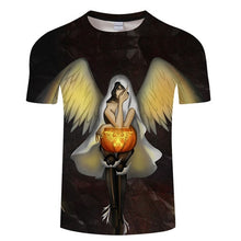 Load image into Gallery viewer, Jack Prints tshirt Men t shirt Drop Ship Top Tee Black t-shirt Short Sleeve Camiseta Halloween shirts Brand Tees ZOOTOP BEAR