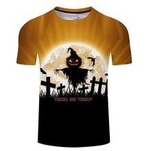 Load image into Gallery viewer, Jack Prints tshirt Men t shirt Drop Ship Top Tee Black t-shirt Short Sleeve Camiseta Halloween shirts Brand Tees ZOOTOP BEAR