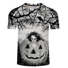 Load image into Gallery viewer, Jack-O&#39;-Lantern tshirt Men t shirt 3d Top Tee Male t-shirt Short Sleeve Camiseta Halloween Tee Streetwear Drop Ship ZOOTOP BEAR