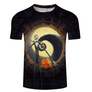 Jack-O'-Lantern tshirt Men t shirt 3d Top Tee Male t-shirt Short Sleeve Camiseta Halloween Tee Streetwear Drop Ship ZOOTOP BEAR