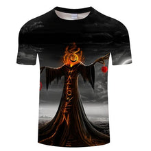 Load image into Gallery viewer, Jack-O&#39;-Lantern tshirt Men t shirt 3d Top Tee Male t-shirt Short Sleeve Camiseta Halloween Tee Streetwear Drop Ship ZOOTOP BEAR