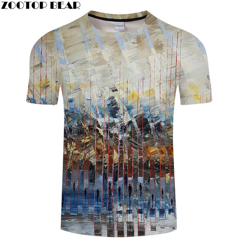 3D tshirt Streatwear t shirts Men t-shirt Harajuku Tees Casual Tops Streatwear Short Sleeve Personality 2018 DropShip ZOOTOPBEAR