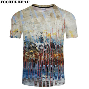 3D tshirt Streatwear t shirts Men t-shirt Harajuku Tees Casual Tops Streatwear Short Sleeve Personality 2018 DropShip ZOOTOPBEAR